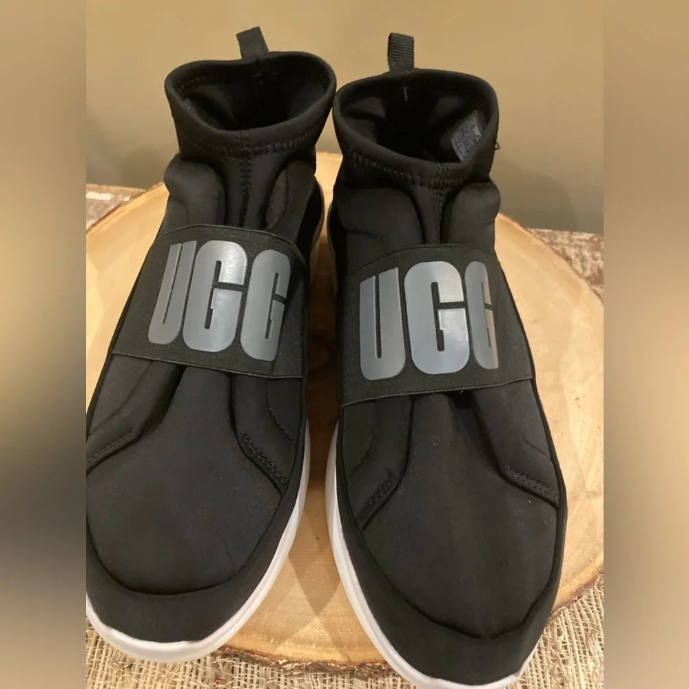 UGG Womens Shoes Size 8 Neutra Black Neoprene Athletic Slip On Sneakers
